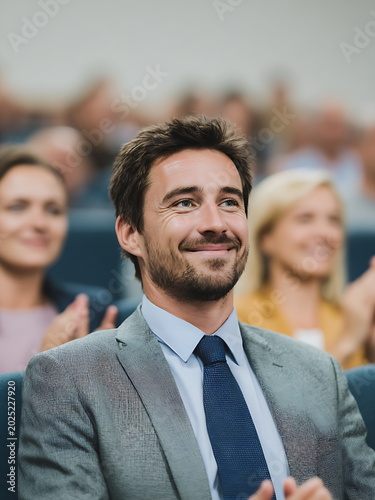 bussinesman in bussines seminar