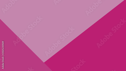Konstfotografi Minimalist pink abstract background with intersecting triangular shapes in light