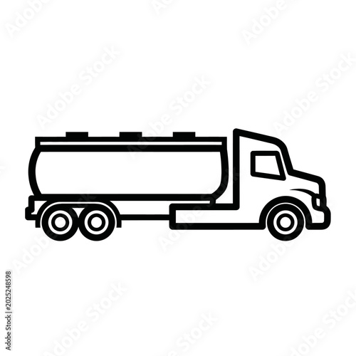 Tanker truck icon illustration vector design isolated white background