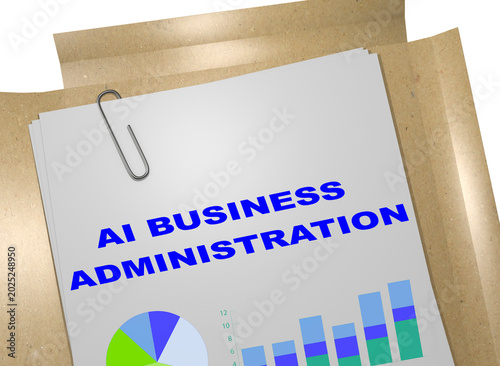 AI Business Administration concept