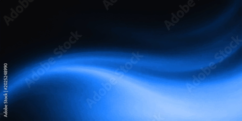 Εκτύπωση καμβά An abstract digital art background featuring luminous blue waves and glowing fra
