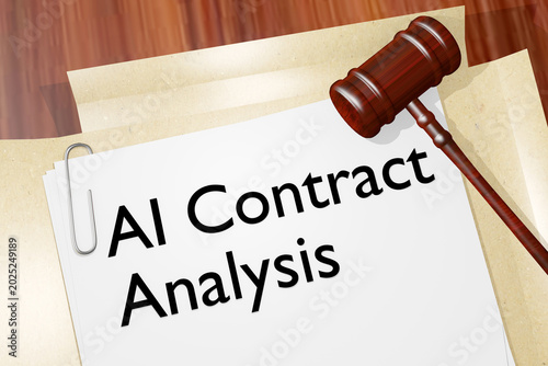 AI Contract Analysis concept