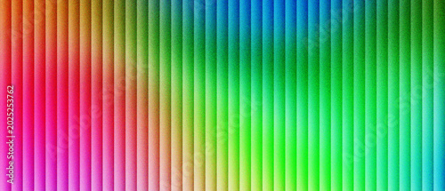 Photos Vibrant rainbow vertical lines background, colorful gradient stripe pattern with soft lighting, abstract multicolored parallel bars texture, bright neon spectrum wallpaper for web design