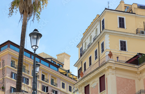 A fragment of the structure of a house in the center of Rome