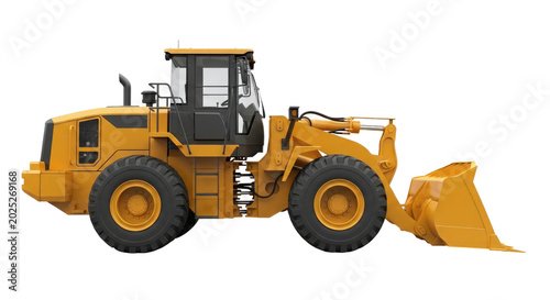 Yellow front... isolated on a transparent background