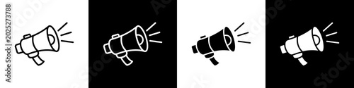 Tableau sur toile Marketing black and white icon design concept
