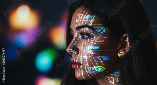 DataDriven Woman Portrait.