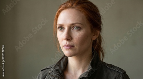 Thoughtful Woman Portrait and Natural Lifestyle Confidence Concept