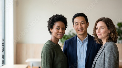 Diverse Professional Team Portrait and Workplace Collaboration Concept