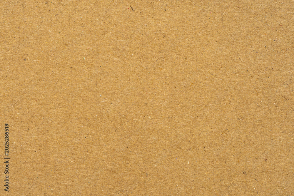 Fototapeta premium Top view of brown kraft paper texture background,Close-up texture of brown kraft paper sheet with fine fiber details, ideal for eco-friendly packaging design, organic branding, and rustic background.