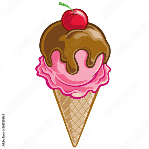 ice cream vector illustration