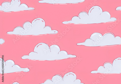 seamless pattern with clouds