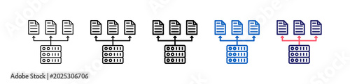 Foto Load Balancer Icon In 5 Different Styles Set Collection.