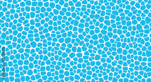 Photos Blue Water Texture Abstract Mosaic Vector Pattern Background with Irregular Pebb