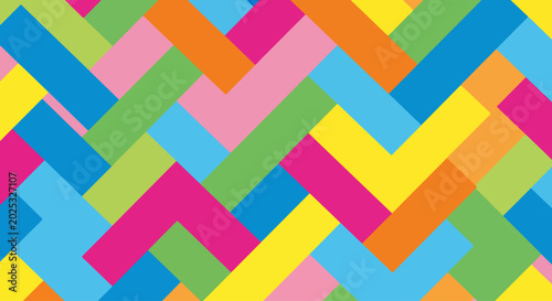 Photography Abstract rainbow arrows arranged vertically to create energetic motion and stylish modern visual texture