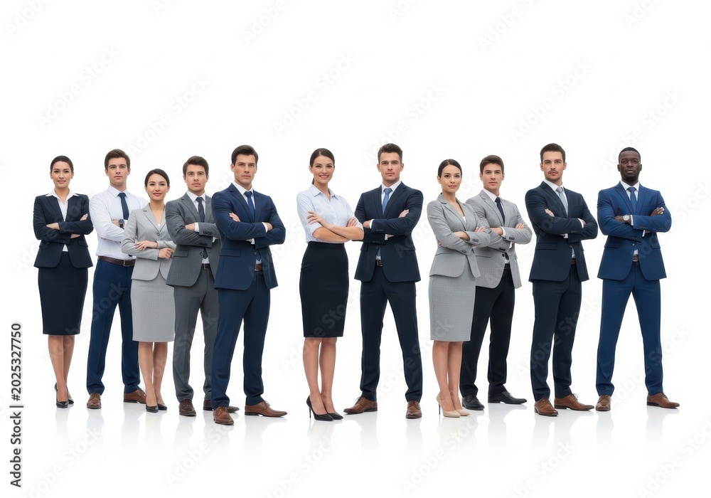 Fototapeta premium Business People Standing Together Confident Office Team