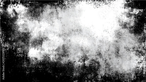 Foto Abstract distressed grunge texture black and white background with rough weathered surface and artistic smudges representing chaotic texture with blurred effects