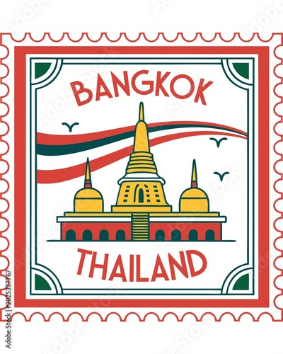 Photography vector illustration of Bangkok Thailand