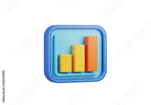 Colorful toy blocks in a blue container