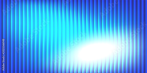 Abstract wavy curved 3d render. Blue soft layers of plastic with lines, blue background
