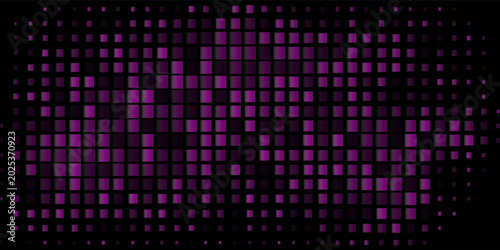 Quadro su tela Dark Pink vector background with bubbles