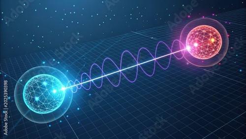 Quantum entanglement concept
