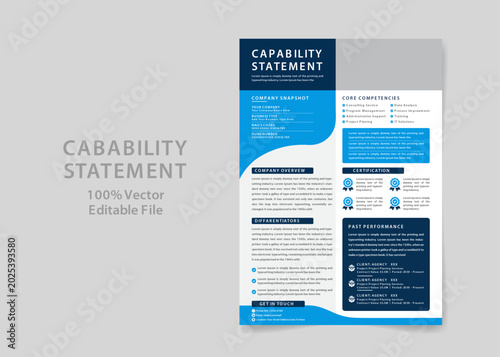 Capability Statement Template Design