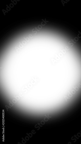 Central White Light Circle Abstract Dark Background