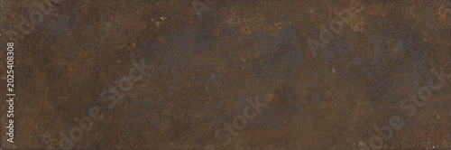 Tableau sur toile Dark rusty metal texture background, weathered steel surface with grunge stains, scratches and aged industrial dirt, ideal for overlays, posters, mockups and abstract design