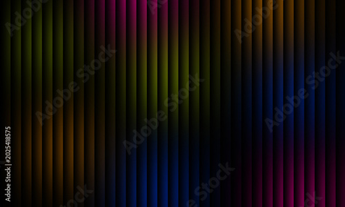 Vibrant abstract photograph featuring vertical stripes with glowing colorful light gradients creating a modern and dynamic visual background pattern effect