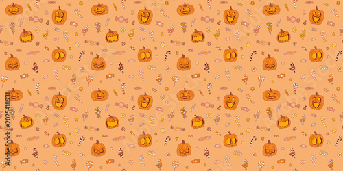 Bilde på lerret Halloween pattern