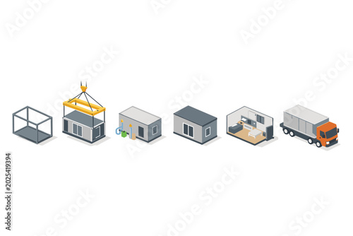 Modular building construction process from frame to delivery