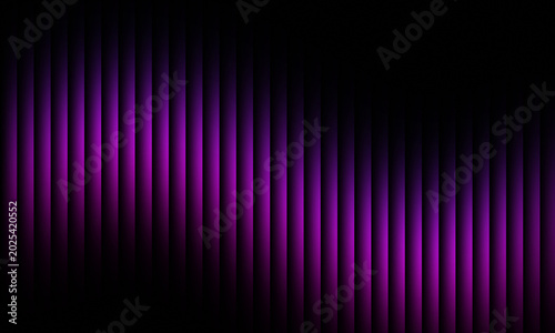 Abstract photograph featuring glowing vertical purple stripes arranged in a rhythmic pattern to create a modern and sophisticated visual effect