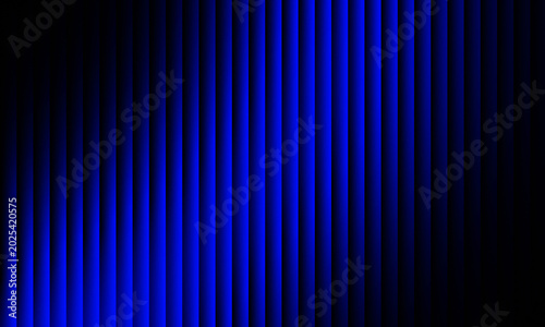 Abstract photograph featuring vertical blue lines creating a modern gradient effect with deep shadows on a dark textured surface background
