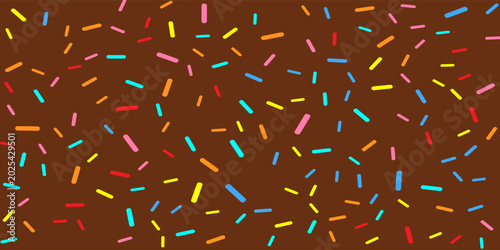 Photos Colorful donut glaze with sprinkles