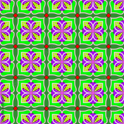 Foto Seamless pattern and Local textile pattern