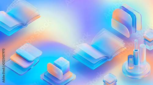 Playful stationery pattern digital school background