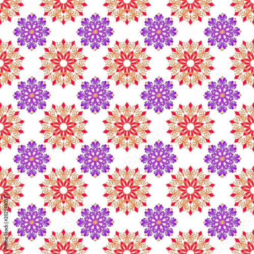 Seamless pattern and Local textile pattern