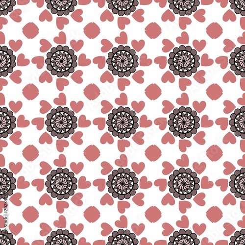 Cuadro en lienzo Seamless pattern and Local textile pattern