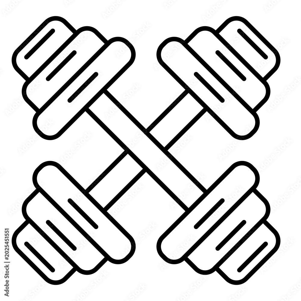 Obraz premium Dumbbell Vector Icon Design