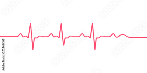 Photos A medical ekg cardiogram graph displays a healthy heart beat pulse rate wave on