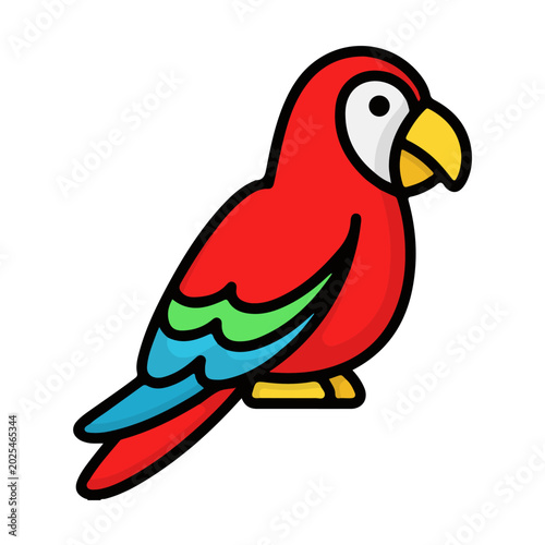 Parrot Icon Vector Stock Vectors and Vector Art