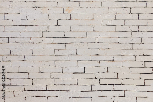 Old White Brick Wall Texture Background
