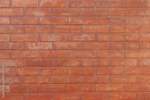 Weathered Red Brick Wall Texture Background