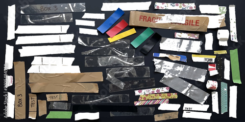 Slika na platnu A colorful pile of cash finance currency books and garbage mixed with fashion fa