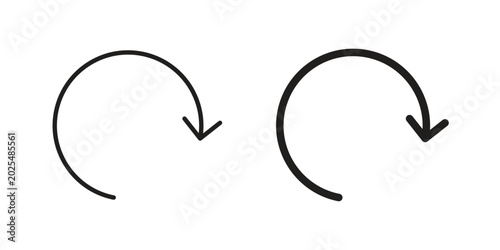 Reset icon collection vector illustrations, Vector pictogram