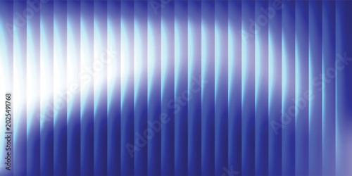 Bilde på lerret Vibrant shades of blue abstract vertical electronic wave bars graphic illustrati