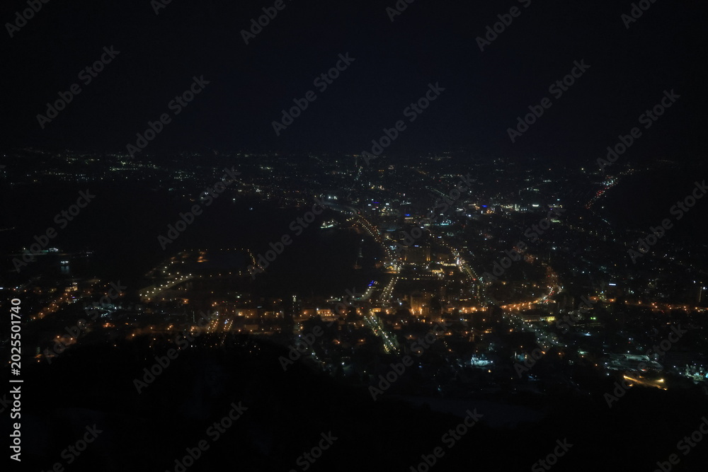 Fototapeta premium 冬の函館山から見た夜景
