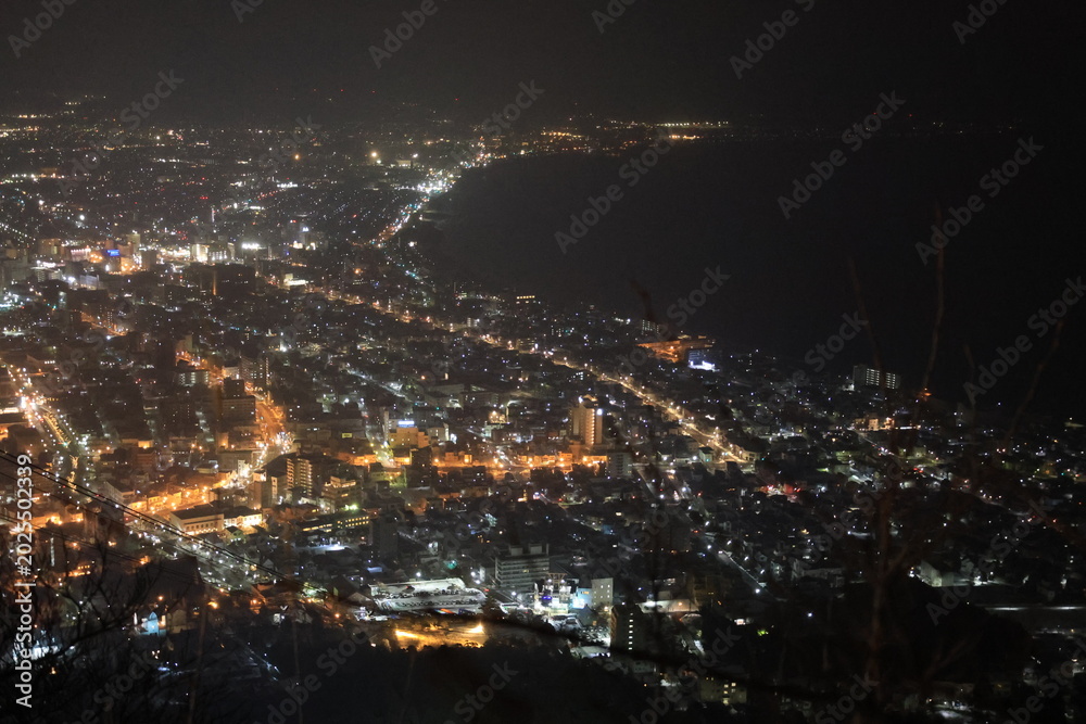 Fototapeta premium 冬の函館山から見た夜景
