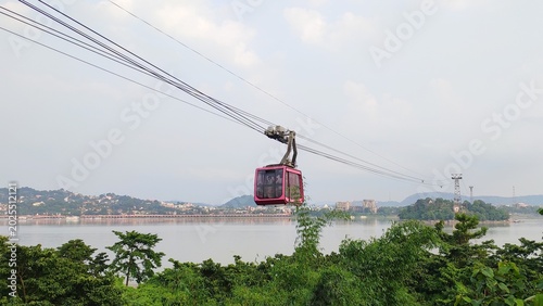 The main ropeway service in Guwahati is the Brahmaputra river ropeway connecting Pan Bazaar to North Guwahati. It’s one of the city’s most popular tourist attractions and offers excellent aerial views
